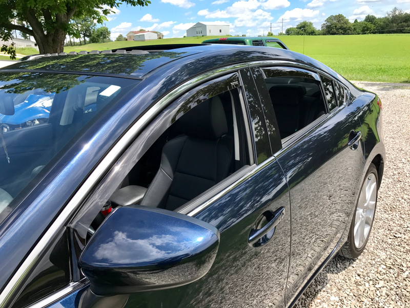 Illustration for article titled WeatherTech Visors Installed